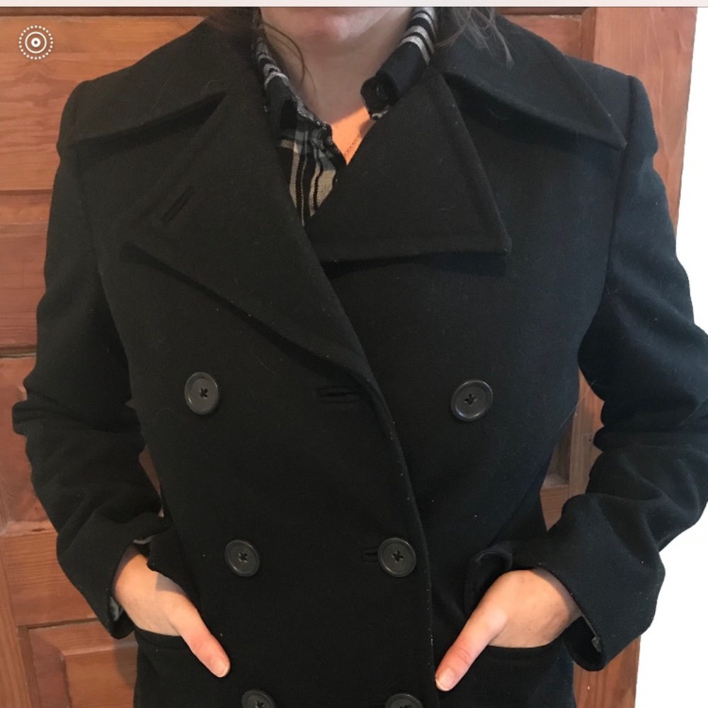 Banana Republic Peacoat- Black : Small